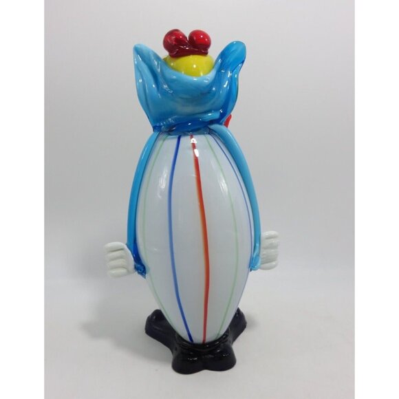 Murano Glass Clown Red Bow Tie and Green Buttons 11" Tall Vintage Italy - Picture 4 of 10